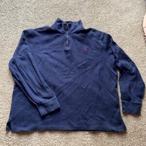 Polo Ralph Lauren Estate Rib Mockneck Quarter-Zip Sweater Men’s XXL – Navy